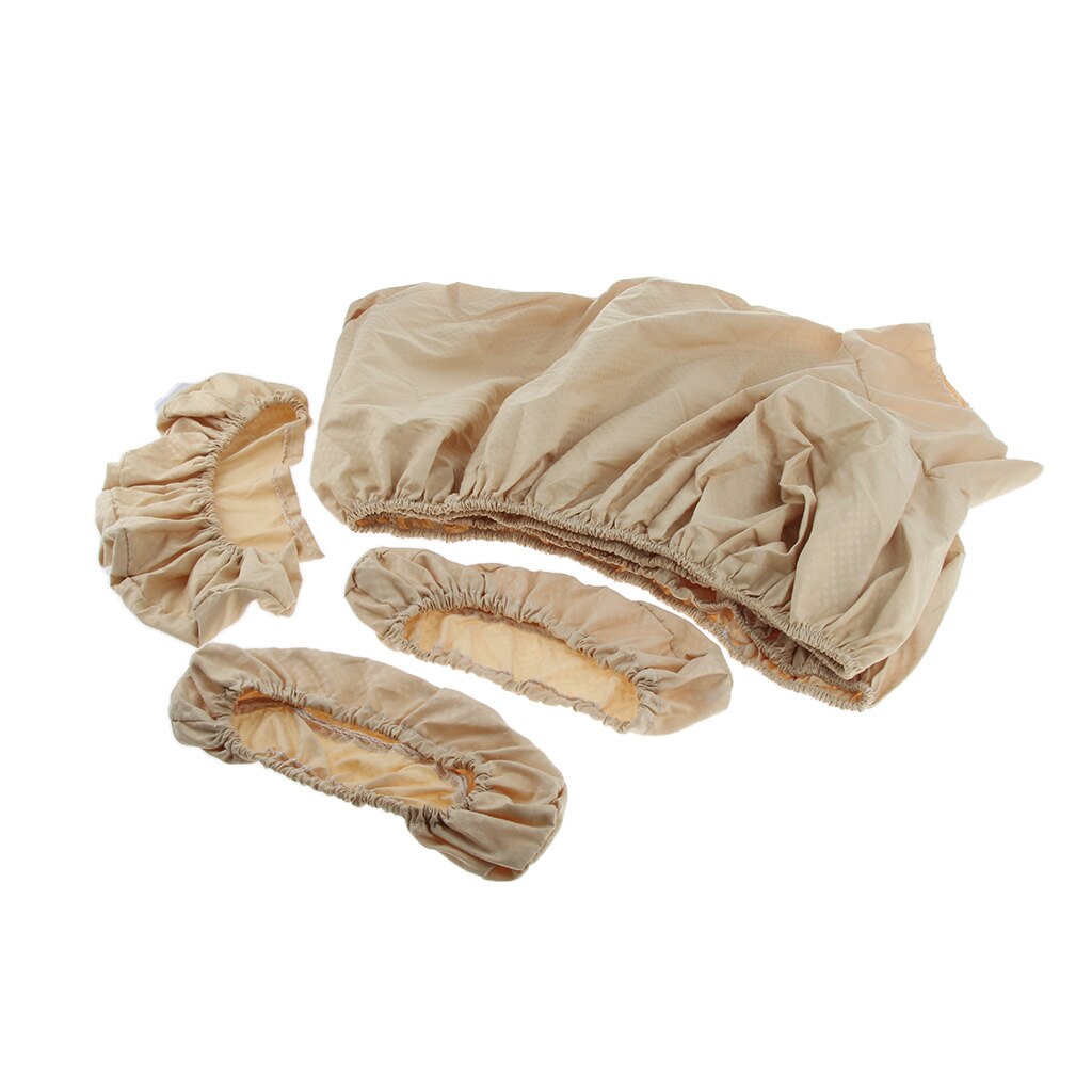 Juego de 3 fundas para mesa de masaje lavables, incluye sábanas planas y ajustadas con cubierta de cuna facial y funda de almohadilla de mano, 185cm: Yellow