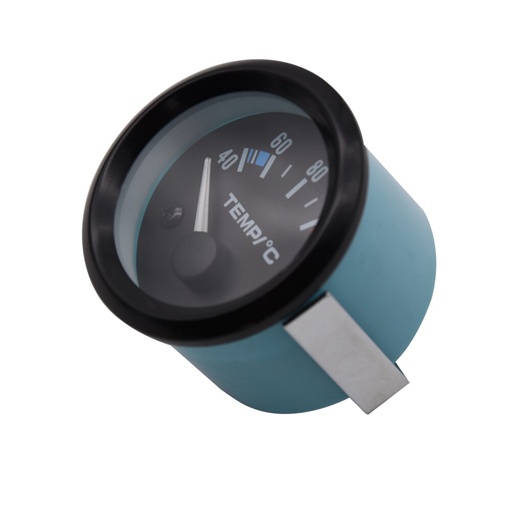 52MM Water Temperature Gauge 2" 40-120 Celsius Water Temp Gauge with Sensors for Truck Black Shell Holder Gauge Pods