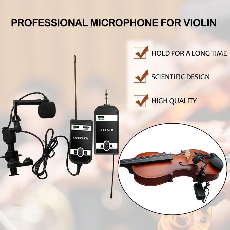 Violin microphone high-fidelity condenser microphone stage performance