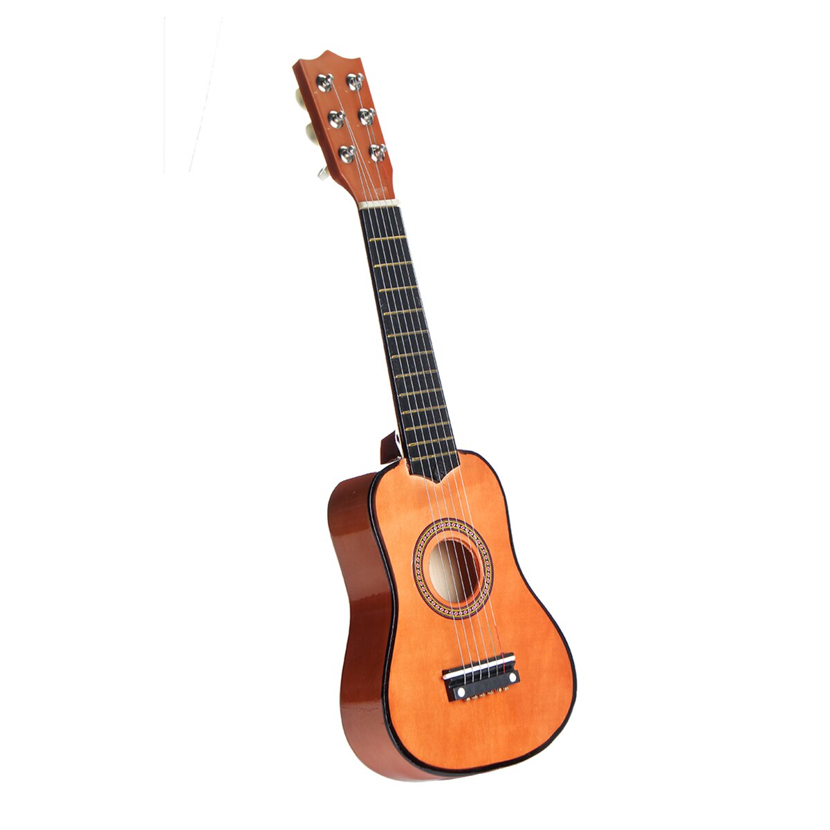 21 Inch 6 String Mini Ukulele Acoustic Guitar with Pick 3 Colors Children Stringed Musical Instruments For Beginners Lovers: Chocolate