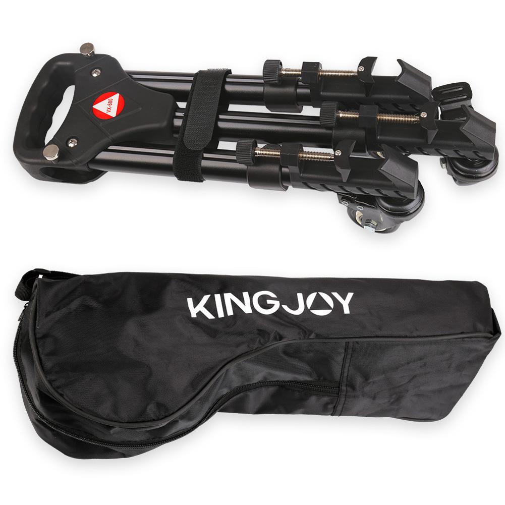 KINGJOY VX-600 Professionnelle En Métal à Trois roues Trépied Avec Poulie Base Caméra Photo Support Pour Vidéo Pour La Photographie professionnelle