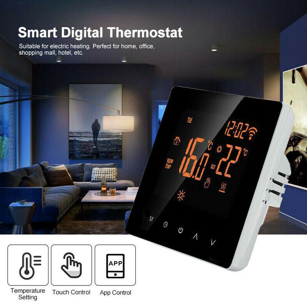 Wireless Thermostat Touch Screen Temperature Controller Alea Underfloor For Google Smart Programmable Electric Home Home He Y6U4
