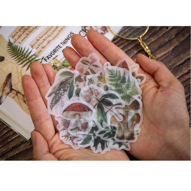 50 Stks/pak Jaar Oude Serie Zwavelzuur Papier Sticker Zak Diy Decoratieve Afdichting Esthetische Stickers Scrapbooking Briefpapier