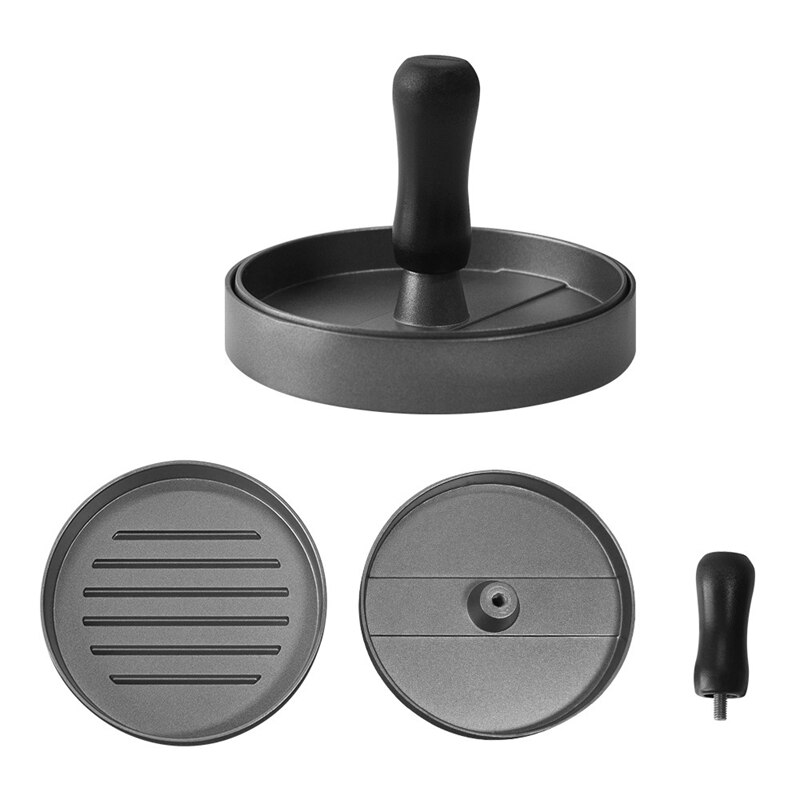 Stainless Steel Burger Press Round Shape Patty Maker Mold Non-Stick Meatloaf Making Mold Heavy Hamburger Press Tools