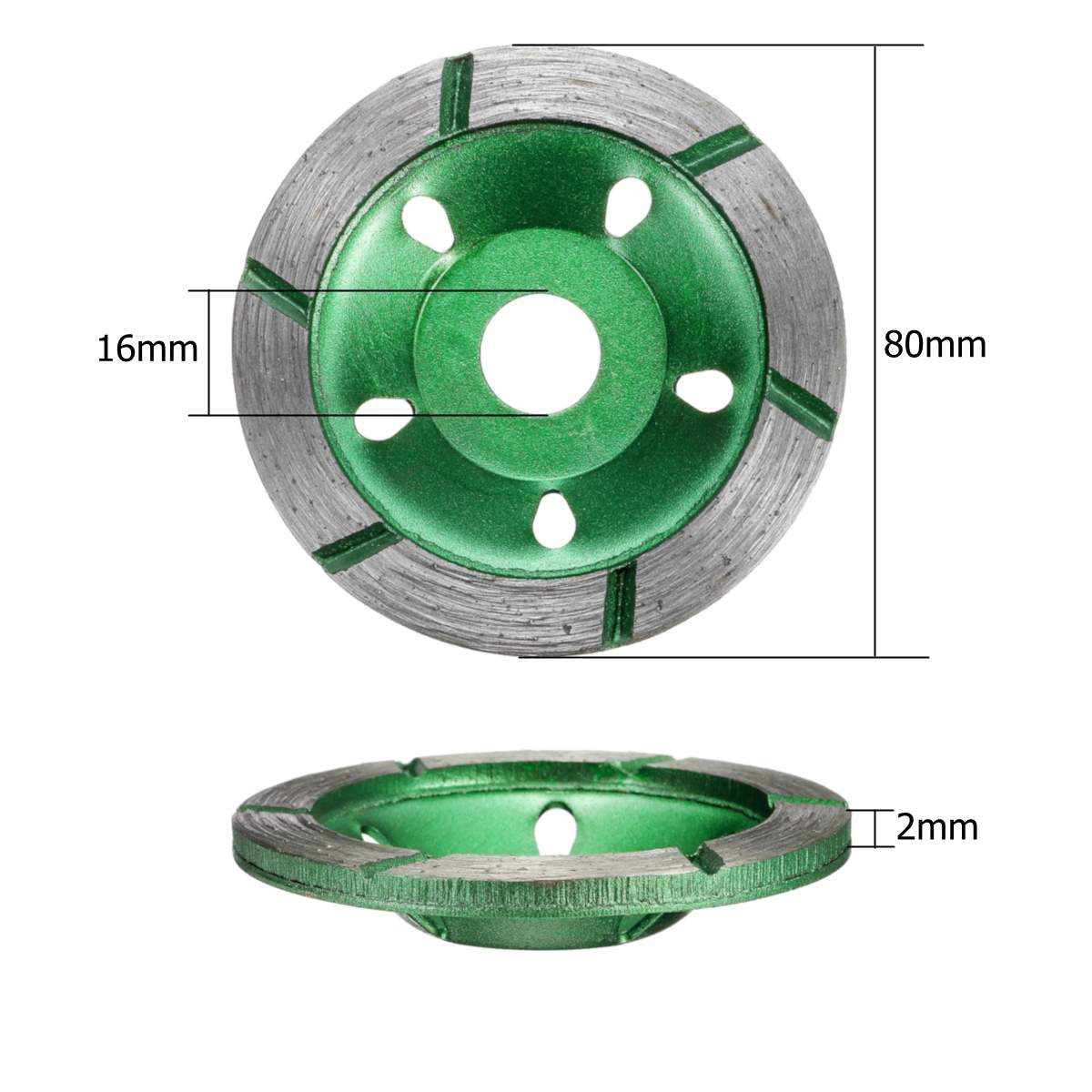 80Mm/3.15Inch Segment Slijpschijf Diamant Slijpschijf Slijpen Cup Beton Graniet Steen Keramiek Gereedschap