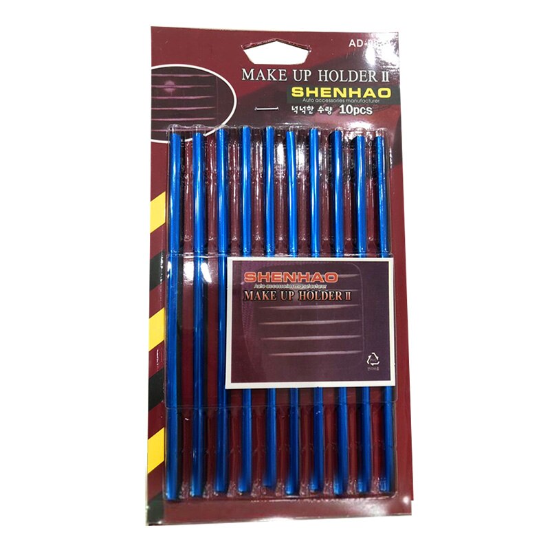 Universele 10 Stuks Auto Air Outlet Decoratie Strip Diy Auto Interieur Airconditioner Chroom Decoratie Strip Auto Interieur Mouldings: blue