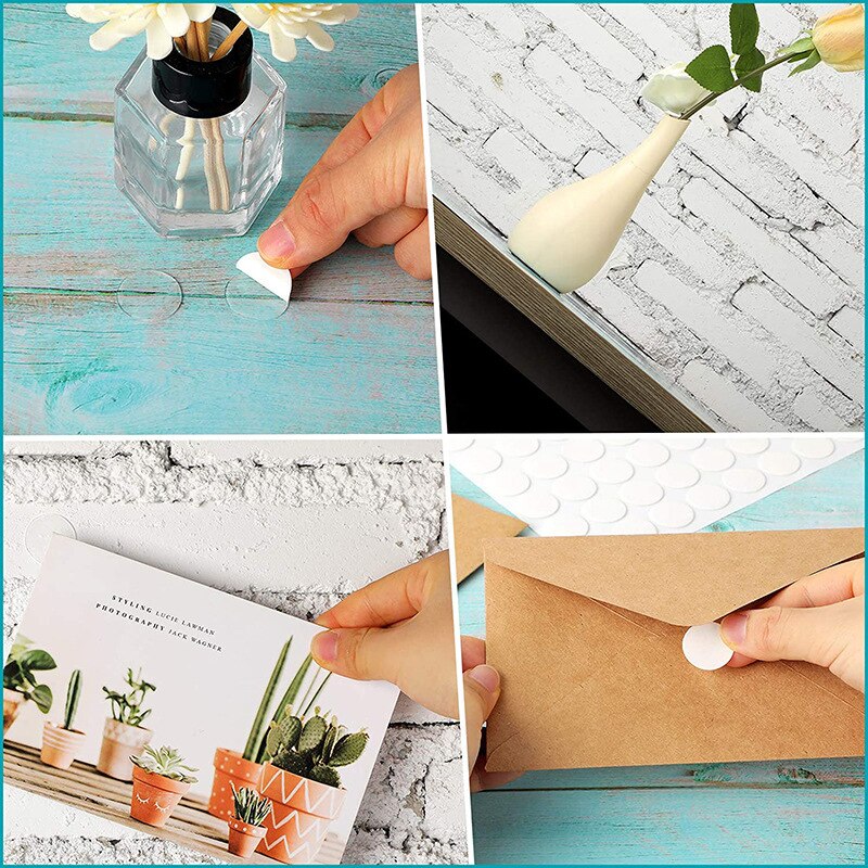 50/70 pièces Nano Gel tapis ruban Transparent rond sans trace amovible collant Double face ruban adhésif pour bricolage artisanat affiche main Dec
