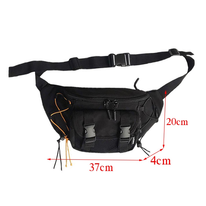 Heuptas Fanny Pack Harajuku Stijl Vrouwen Riem Tassen Hip-Hop Taille Verpakking Unisex Borst Pakken Multifunctionele Schouder messenger Bag