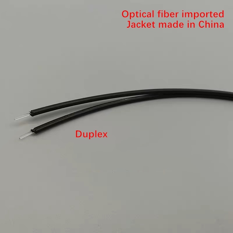 10mtr POF fiber optique en plastique télécom 2.2*1.0 HFBR-RUS/EUS500Z fiber optique importée, veste chinoise faite