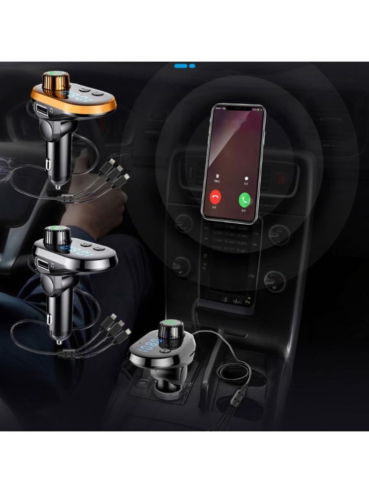 Waterproof Car MP3 Player Handsfree Car Kit Blue Screen Bluetooth FM Transmitter B36B