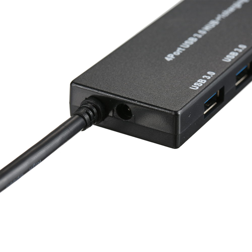 5 Ports High Speed Mini Portable USB 3.0 Hub 5Gbps Transfer Speed With Dedicated Charging Port 2.4A Port (Black)