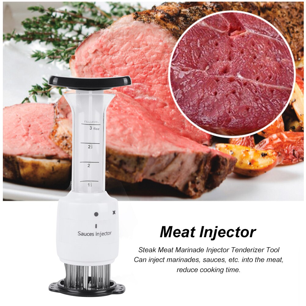 Professionele Steak Vlees Marinade Kruiden Injector Tenderizer Keuken Accessoire Steak Infusie Tenderizing Marinade Saus