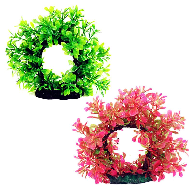 Aquariumplanten watergras aquariumdecoratie kunstmatig plastic mooie bloemendeur