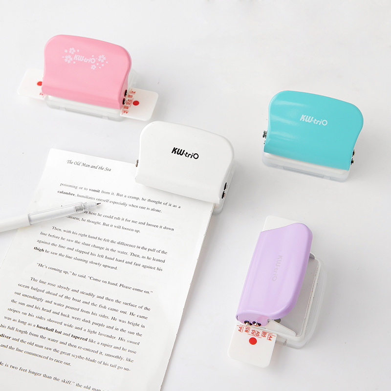 6 hole Punch Notebook 6mm Diameter Round Hole Standard Puncher for A4 A5 B5 Diary Planner Binding Tools Office School A7024
