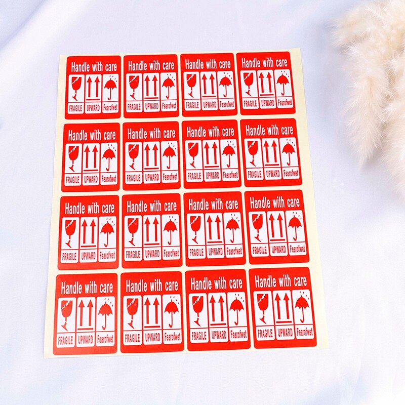 40/50/100/240pcs Fragile Warning Label Sticker Fragile Sticker Up And Handle With Care Keep Dry Express Label