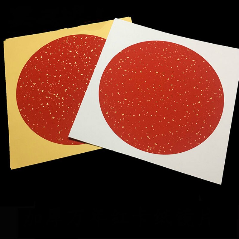 Goldene Folien roh Xuan Papier Objektiv Karte 10 stücke Papel Arroz freundlicher Malerei Karten Tinte Malerei Kalligraphie Halb Reif Reis papier
