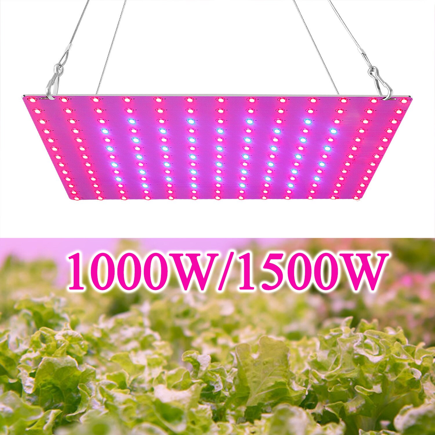 1000W 1500W Grow Light Panel Led Volledige Spectrum Phytolamp Ac 85-265V Groei Planten Tent Voor zaailing Bloem Succulent Groente