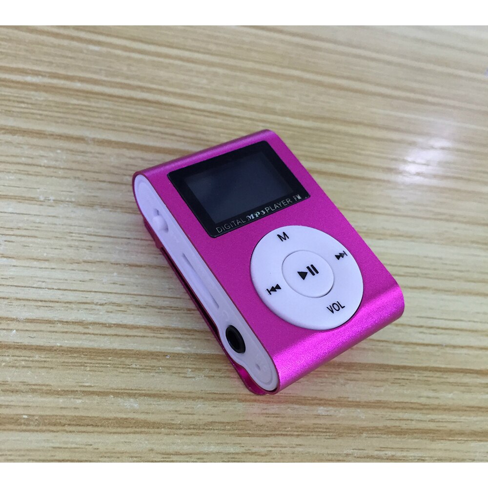 ZUIDID MP3 Player - 1.0 Inch Screen - Metal Shell - TF Card Support - FM Radio - Clip Sport Music Player: Pink (MP3 only)