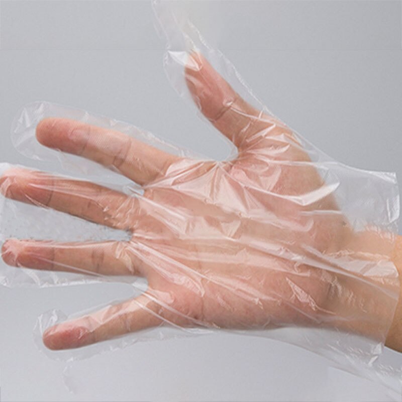 100pcs Transparent Food Grade PE Multipurpose Thin/Ordinary/Thick Waterproof Disposable Kitchen Accessories: Ordinary