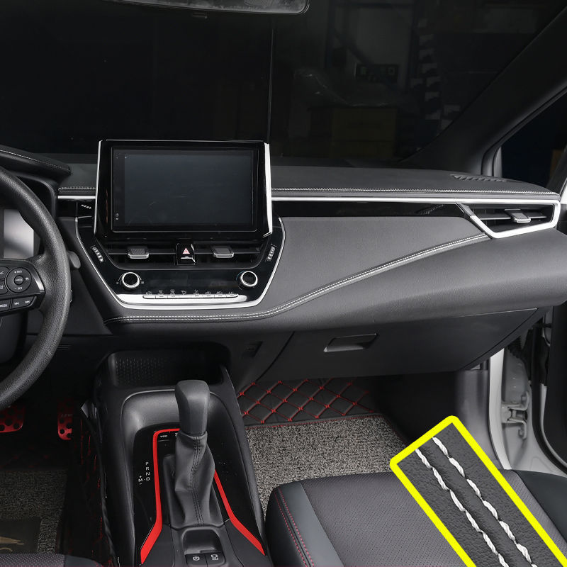 Autodashboard sierstrips, zelfklevend, interieurafwerking, lederen strip, universele sierlijst, deurstrip , 2 meter