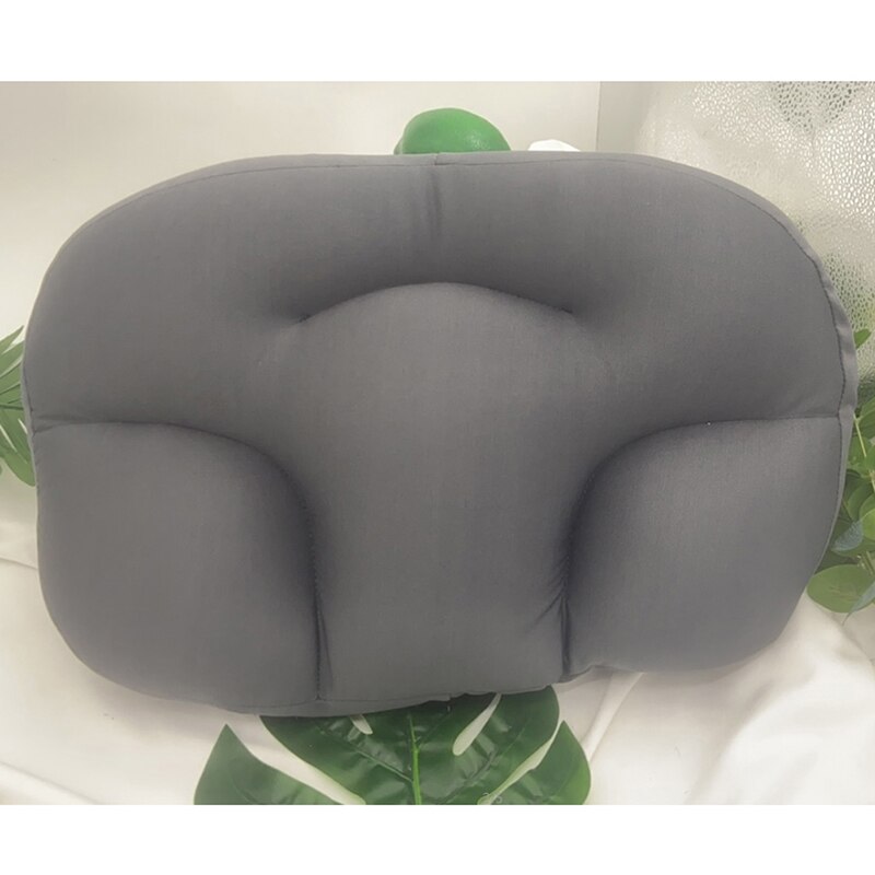 1Pc Foam Soft All-round Sleep Pillow Neck Support Butterfly Shaped Ergonomic Pillow: Dark Gray