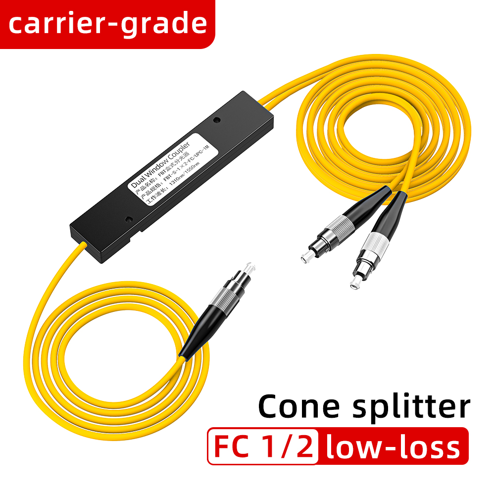 SAIVXIAN PLC Splitter SC A/UPC 1X2 PLC Singlemode Fiber Optische Splitter SC/UPC PCL Taper Type Splitter Computer Kabel Slee: GRIJS