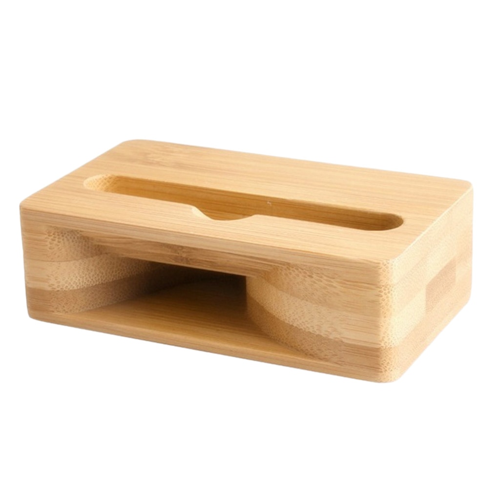 Bamboo Mobile Phone Holder Desk Stand Mount Sound Amplifier For Cell Phone