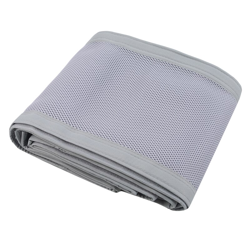 Criança cama de segurança amortecedor de uma peça berço almofada protetor de berço almofadas babybed acessórios berçário pára-choques em torno de cama protetor: Gray
