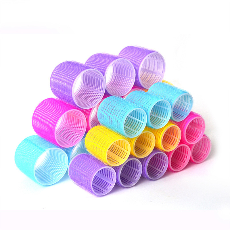 Haarrollers Self Grip Hook Haarkrulspelden Heatless Hair Roller Salon Hair Dressing Krulspelden Jumbo Size Sticky Hair Styling Tools