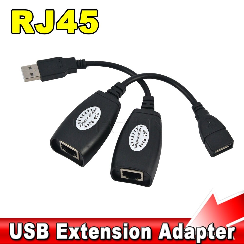 Kebidu 2 pcs USB 2.0 to Cat6 Cat5 Cat5e 6 Rj45 Cable RJ45 LAN Ethernet Network Extension Cable Adapter For PC RJ45 Patch Cord