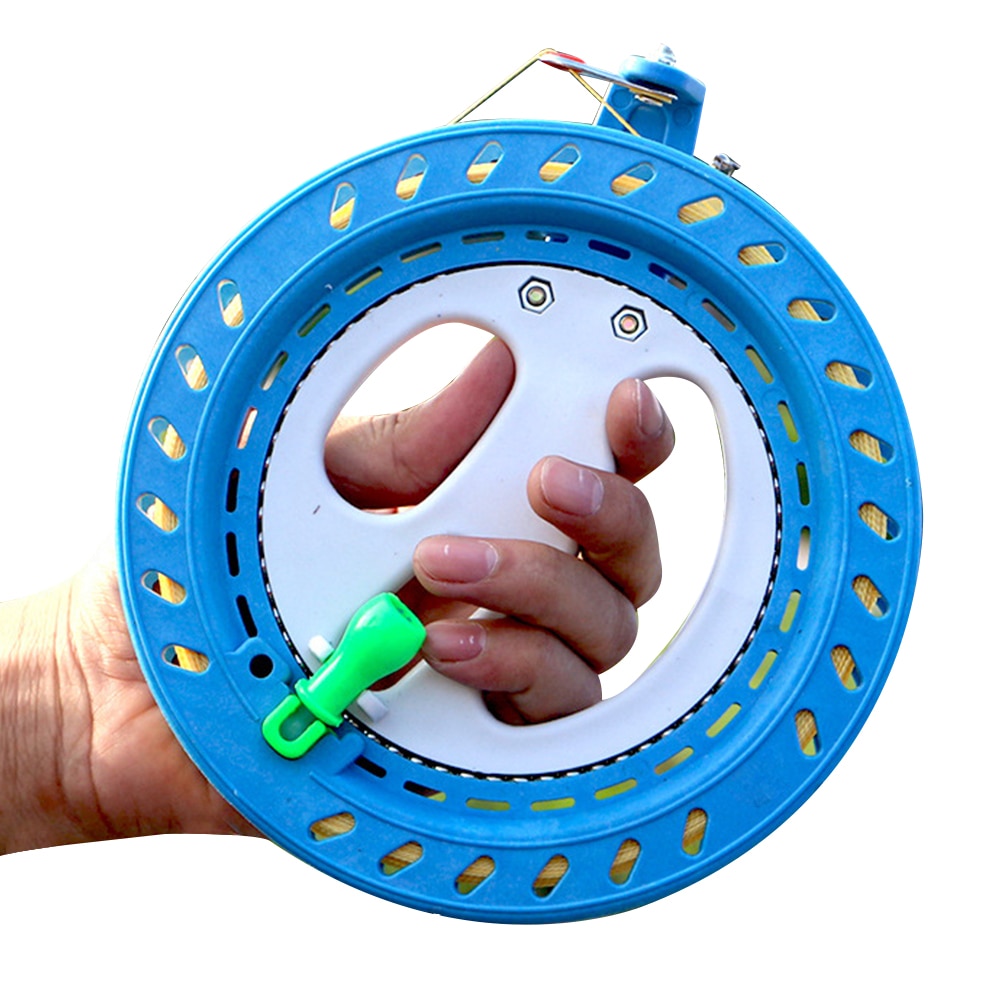 Abs Plastic Kronkelende Reel Grip String Professionele Vliegende Gereedschap Lock Functie Anti Omkering Kite Lijn Winder Outdoor Draagbare
