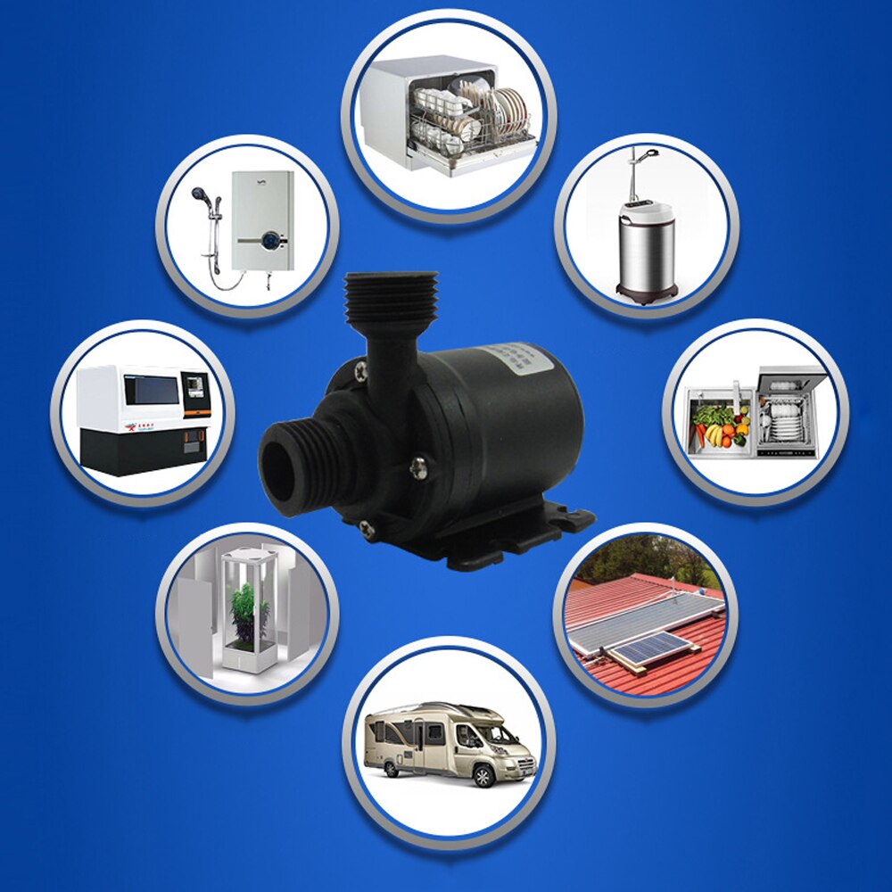 Mini Micro Brushless Submersible Motor Water Pump Ultra Quiet Lift 5M 800L/H Submersible Circulation Waterproof Water Pumps