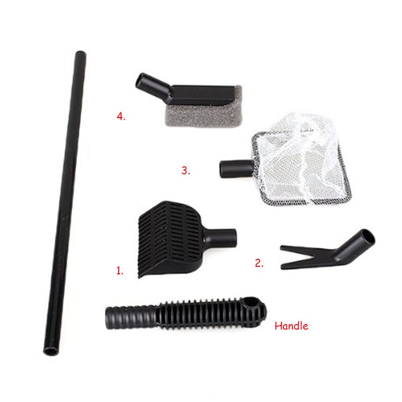 4 in 1 Aquarium Tank Clean Set Aquarium Cleaner Fish Net Scraper Sponge Cleaning Tool Kit Algae Fish Tank