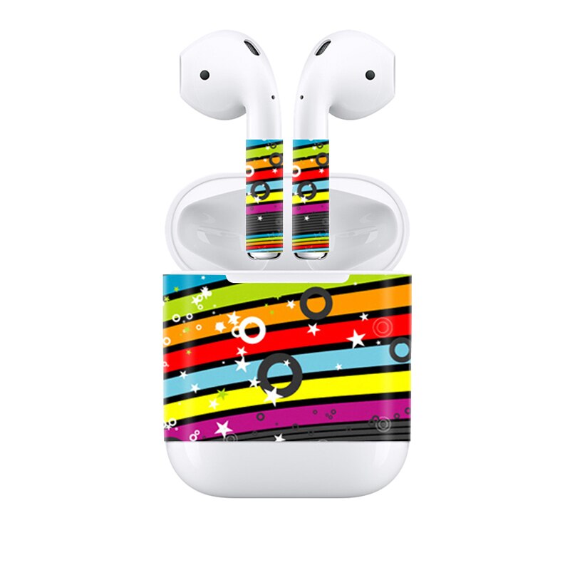 Coccinellaseptempunctata Stickers voor AirPods Skin Siliconen Case voor AirPods Skin Decal Beschermende Cover Wraps: 0098