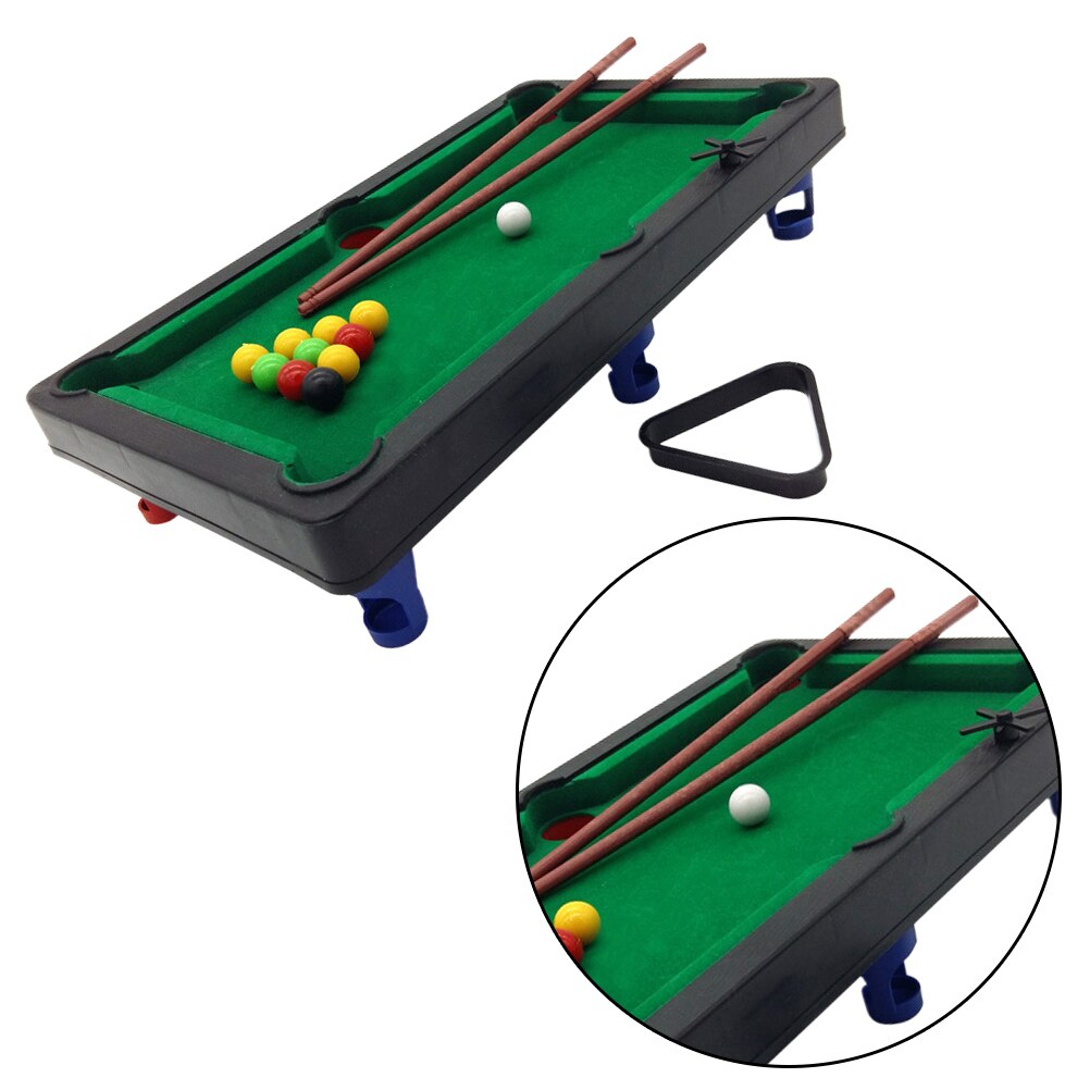 1Pc Miniatur Tabletop Billard eltern-Art-Interaktion Tabletop Spielzeug Ball Pädagogisches Spielzeug für freundlicher (Grün)