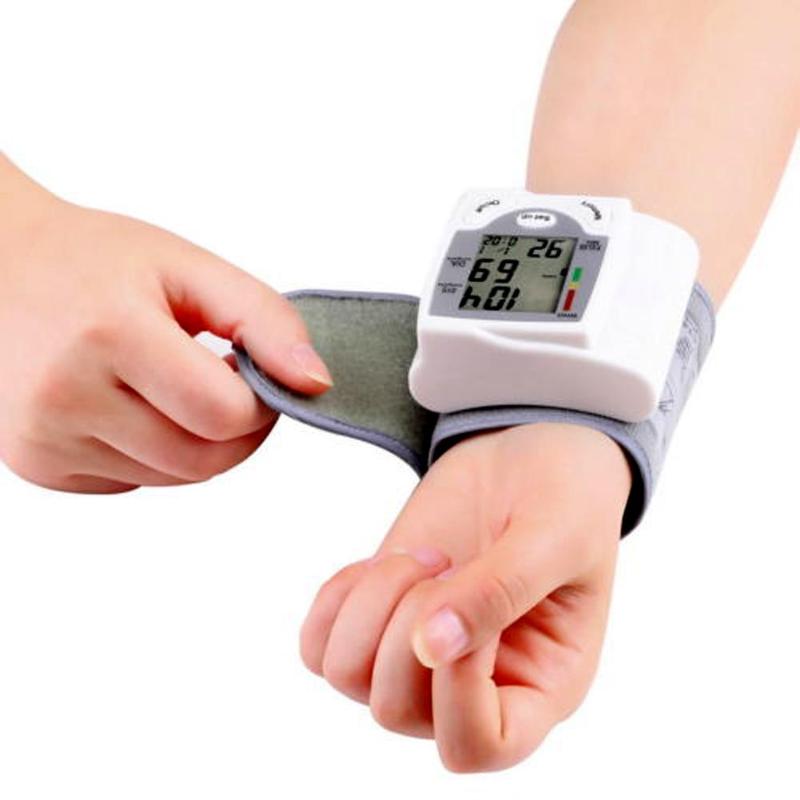 Tensiómetro Digital automático LCD manguito esfigmomanómetro muñeca electrónica Monitor de presión equipo médico