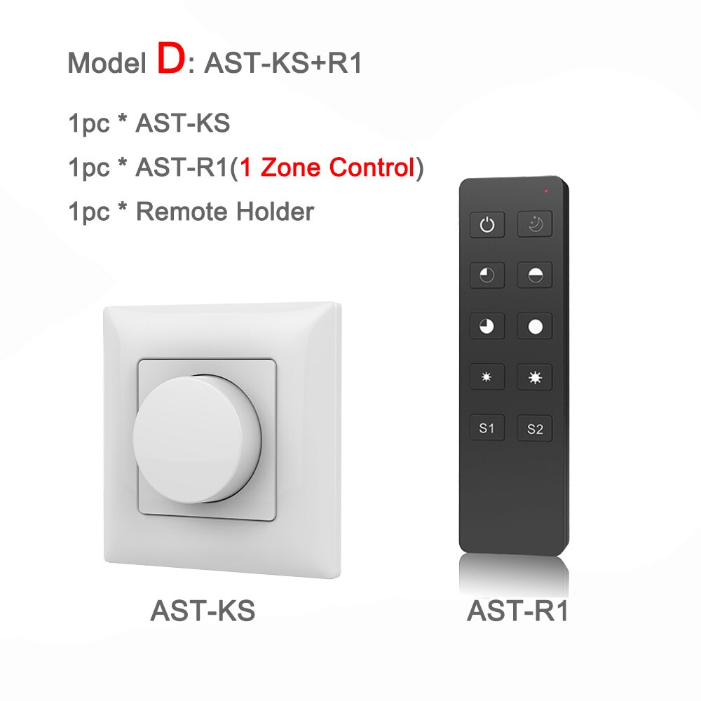 Triac Led Dimmer 220V Draadloze 2.4G Rf Afstandsbediening Wifi Smart Knop Triac Dimmer Wall Mount Lichtschakelaar Voor AC110V 230V Led Lamp: Model D