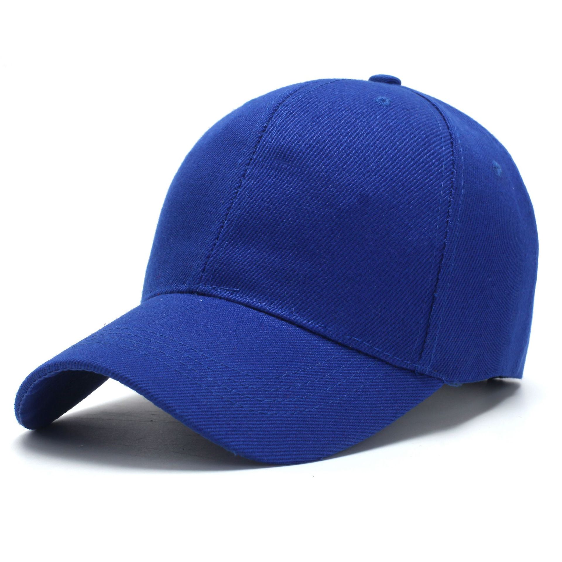 Peaked Visors Baseball Cap for Men Women Cotton Applies To Summer Outdoor Trucker Golf Hip Hop Adjustable Black Sun Hat: Blue