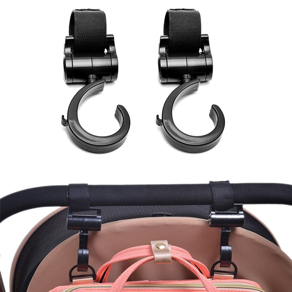 2 stücke/Baby KleiderbüGel Kinderwagen Zubehör Auto Haken Multi-Funktion Kunststoff Haken Drehbare Doppel Haken Hohe zuletzt- Lagerbier Kinderwagen Haken