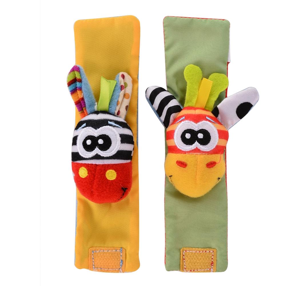 RCtown 4 x Più Nuovo Sonagli Da Polso Mani di Sedimento cercatori Del bambino infantile Molle Giocattolo Inerente Allo Sviluppo di zk30