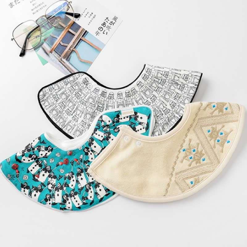 Baby Slabbetjes Speeksel Handdoek Rijst 360 Circulaire Bib Katoen Pocket Moeder Baby Benodigdheden Slabbers Katoen Kant Kwastje Boog Burp doeken