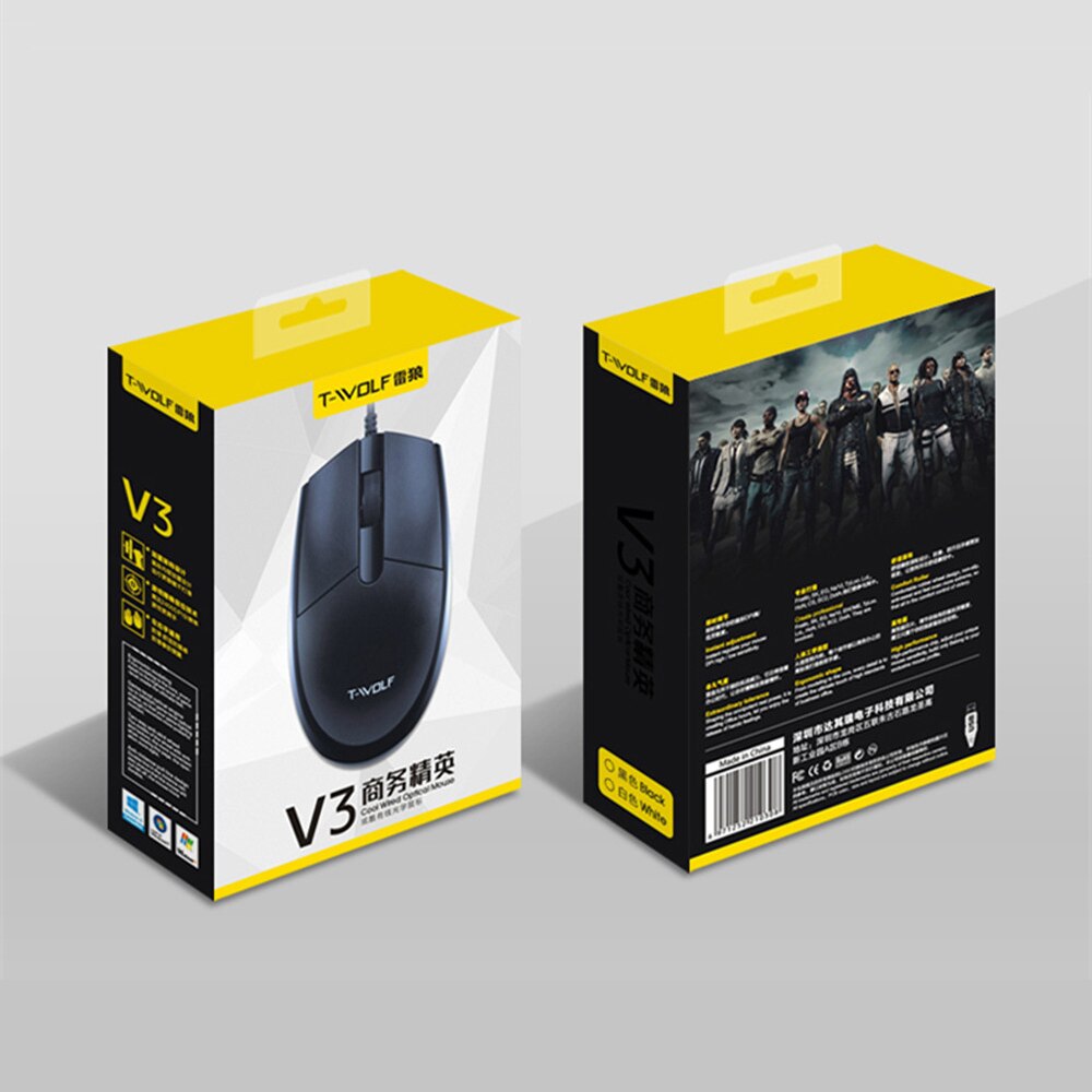 2500 DPI USB Wired Mouse Optical Gaming Mice for Computer PC Laptop for Dell/lenovo/huawei/xiaomi Notebook Mouse Business