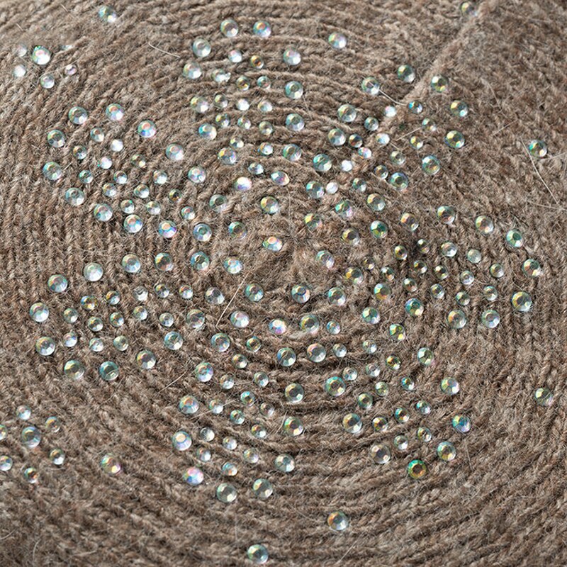 Vinterhatt damer baretter ull cashmere lue kvinner merke casual panser kvinne vintage strikket lue for jenter