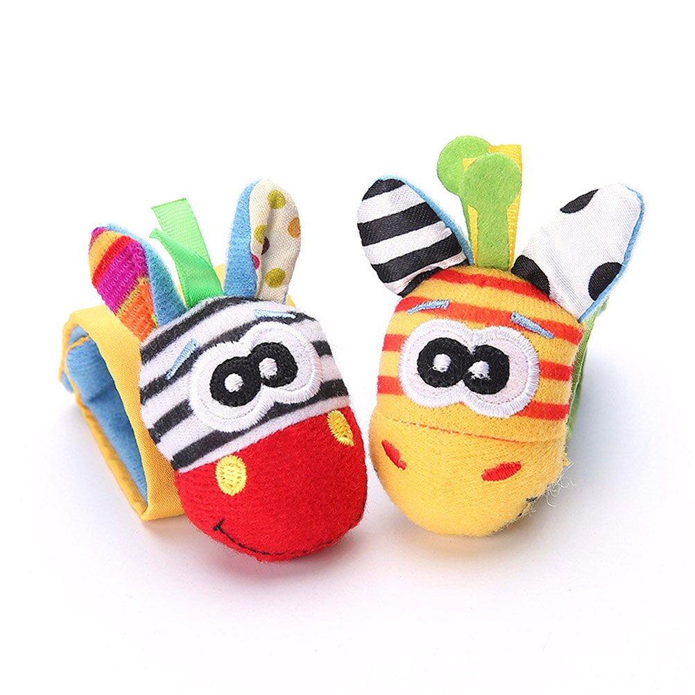Baby Baby Kids Sokken Rammelaar Speelgoed Pols Rattle And Foot Sokken Hand Voet Developmental Speelgoed 0 ~ 24 Maanden Maanden