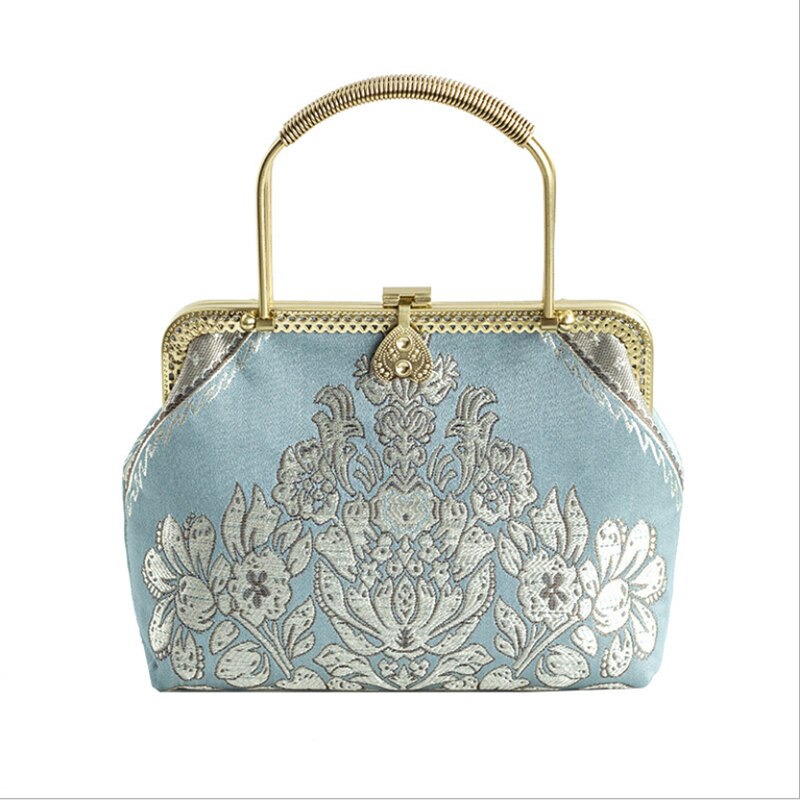 Mond Goud Retro Avond Tassen Voor Vrouwen Chinese Stijl Handtas Vrouwelijke Diner Tassen Lady Moeder Originele Clutch Purse