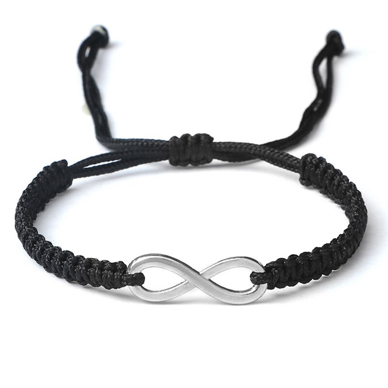 Charm Paar Armband Handgemaakte Gevlochten Touw Infinity Vriendschap Verstelbare Armbanden En Armbanden Voor Vrouwen Mannen Mode-sieraden