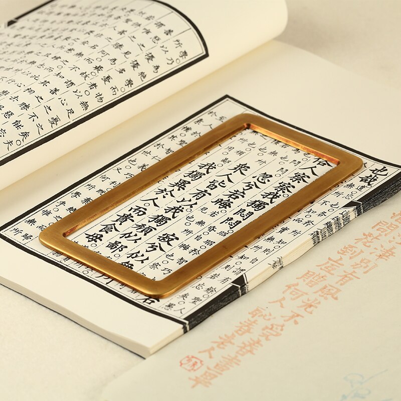 Messing Paperweights Creatieve Student Paperweights Chinese Kalligrafie Schilderen Papier Gewicht Xuan Papier Drukken Papier Gewicht