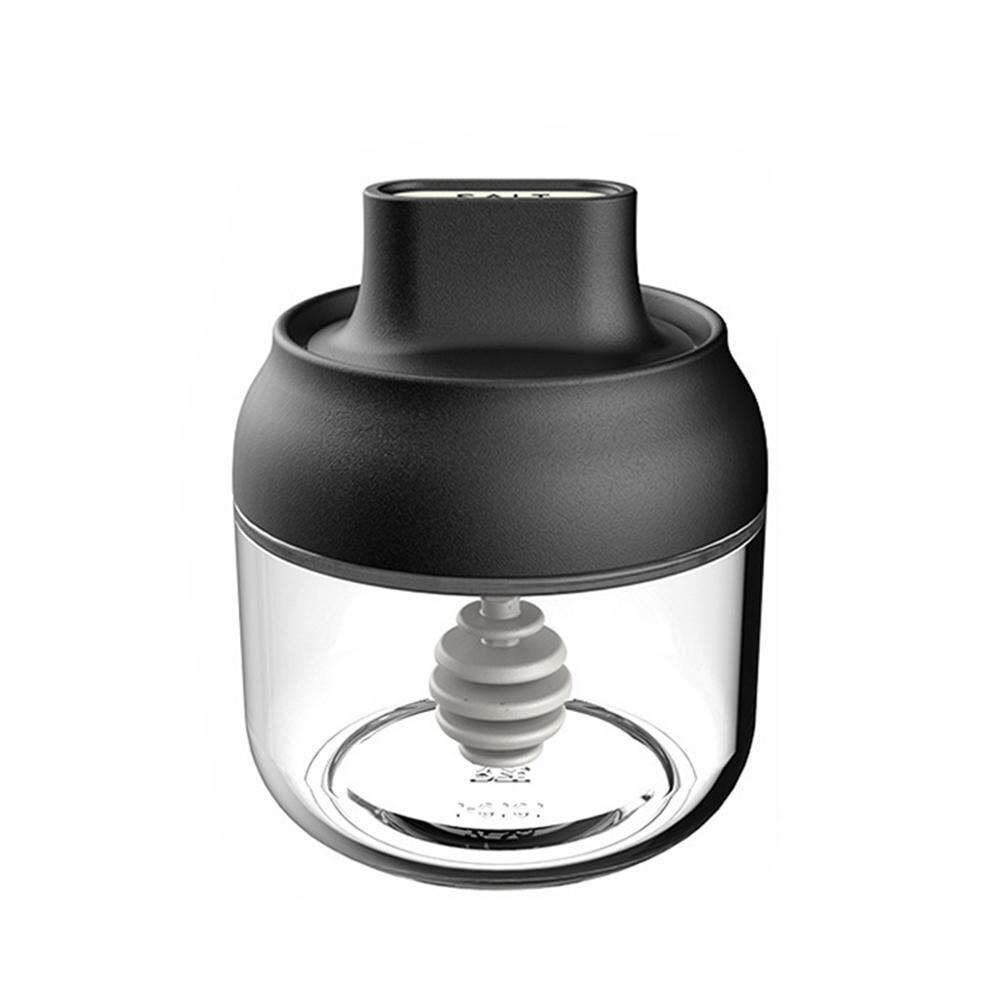 Récipient à condiments en verre hermétique boîte d'assaisonnement sel sucre huile miel bouteilles de stockage avec cuillère et couvercle pots à épices de cuisine: Blk Honey Jar 280ml