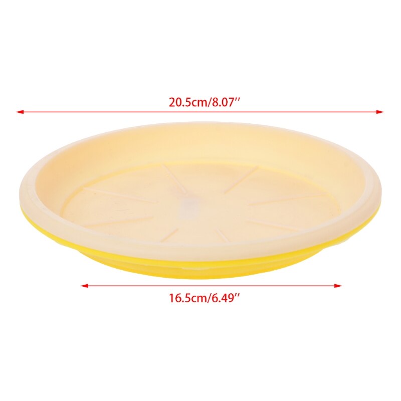 Maceta redonda resistente para planta de flores de plástico, platillo Base, bandeja de agua para jardín, 4 tamaños, 1 ud.: Borgoña