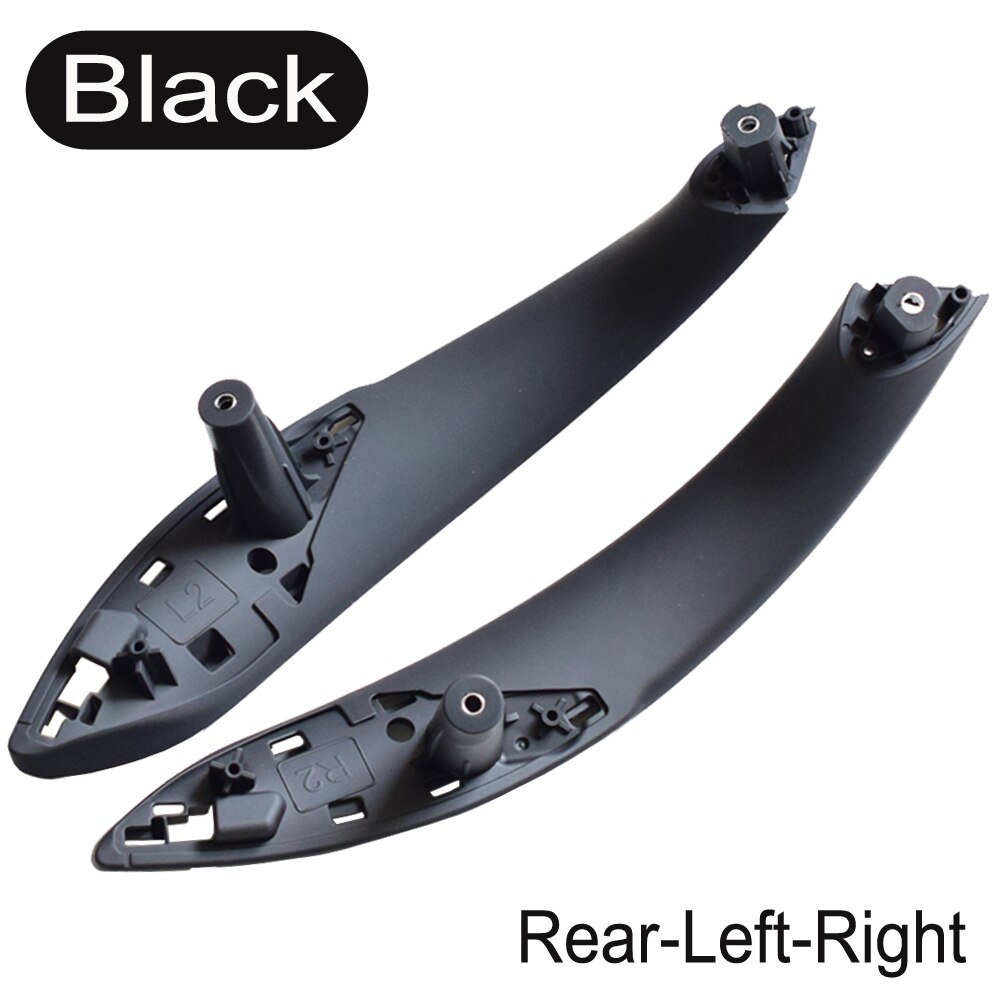 Reposabrazos de puerta Interior izquierda y derecha para BMW, cubierta embellecedora de Panel, para BMW Serie 3, F30, F32, F33, F34, F35, F36, F82: Black-2pcs-Rear